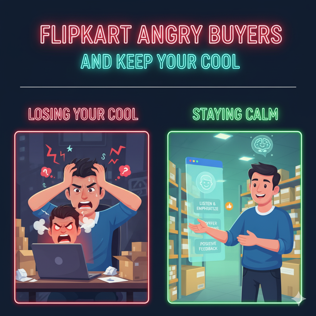 handle angry Flipkart buyers