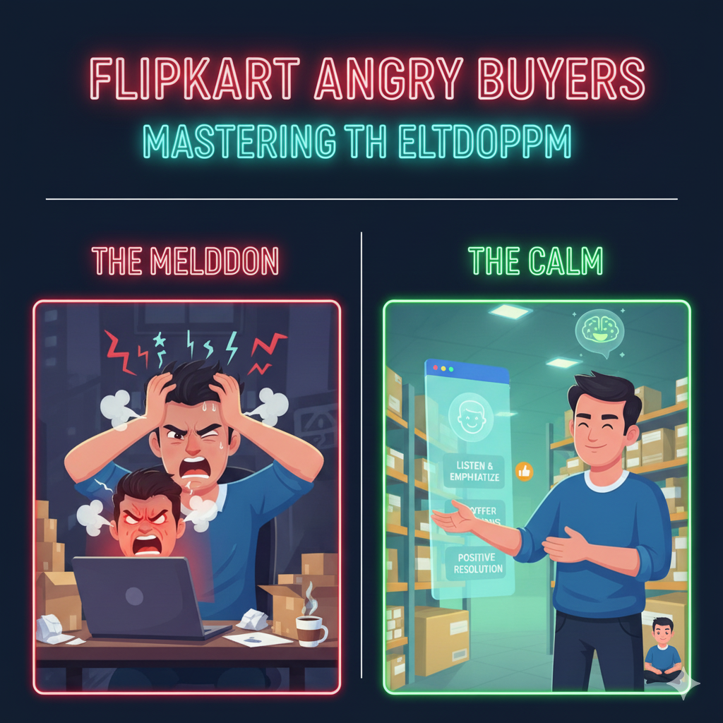 handle angry Flipkart buyers